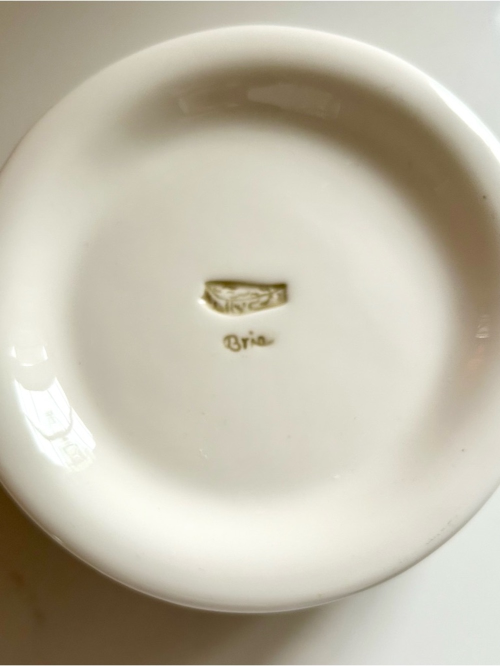 Williams Sonoma Cream Ceramic Plates Cheese Theme Set of 5 Cocktail Party
